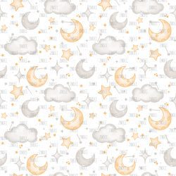 Nursery Clouds seamless (vinyl)