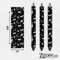 Pastel Witchy Bat VINYL Pen Wrap