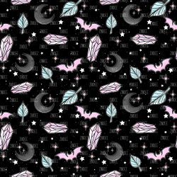 Pastel Witchy Bat seamless (vinyl)