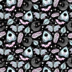 Pastel Witchy Moth seamless (vinyl)