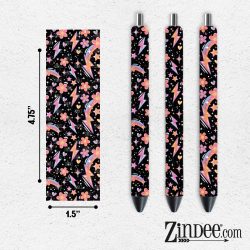 Rainbow Doodles VINYL Pen Wrap