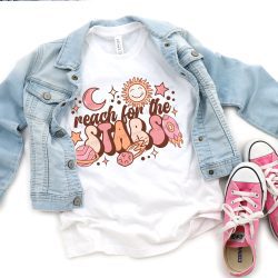 Reach For The Stars Girl DTF Transfer