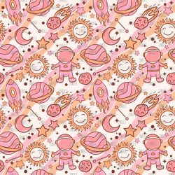 Reach For The Stars Pink seamless (vinyl)