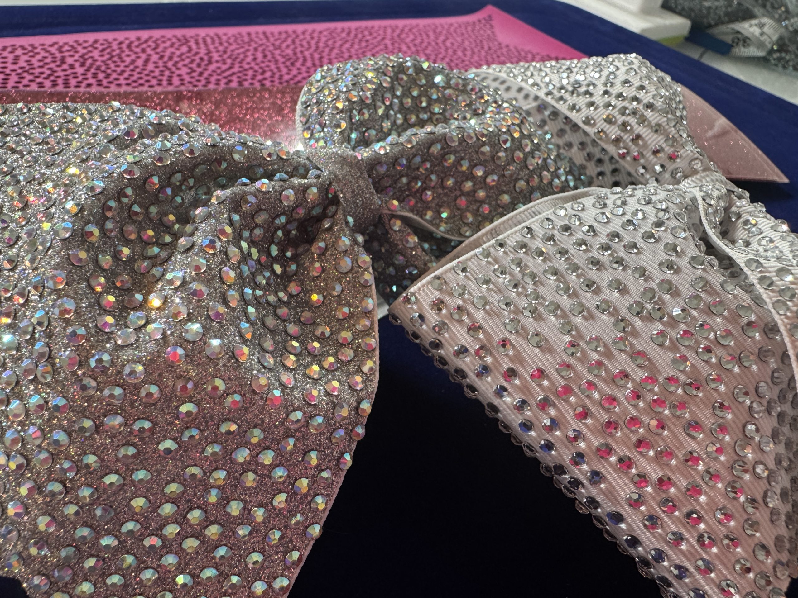 Cheer Bow Iron On/HTV Glitter Strips- Set of 2 - Image 5