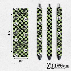Snakes And Skulls Checker VINYL Pen Wrap
