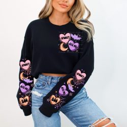 Spooky Valentines Day DTF Transfer (w/optional sleeve design)