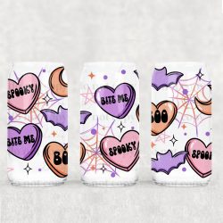 Spooky Valentines Day UV DTF Can Wrap