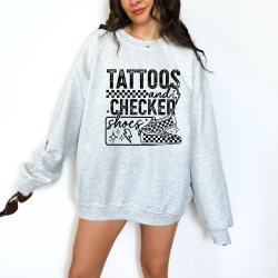 Tattoos And Checker Shoes DTF Transfer