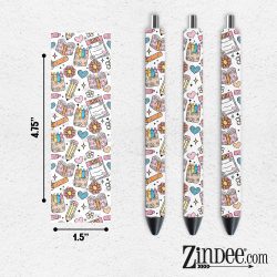 Teaching Collage VINYL Pen Wrap