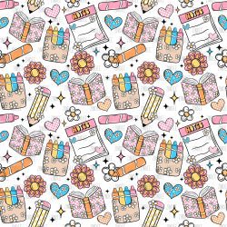 Teaching Collage seamless (vinyl)