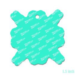 Alternative view of Uterus Snowflake Acrylic Blank- Sticker- UV DTF (1.5 inch)
