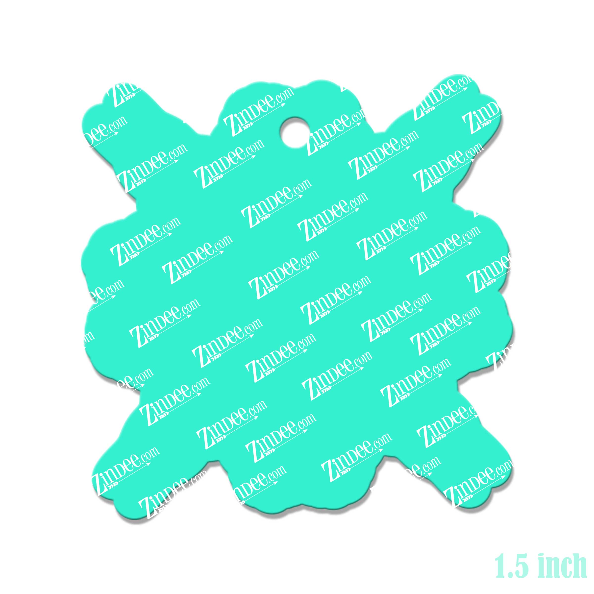 Uterus Snowflake Acrylic Blank- Sticker- UV DTF (1.5 inch) - Image 2