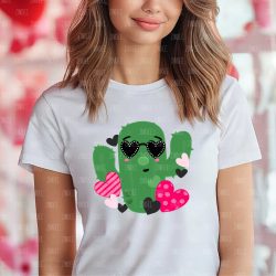 Valentine Cactus DTF Transfer