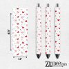 Valentine Simple Hearts VINYL Pen Wrap