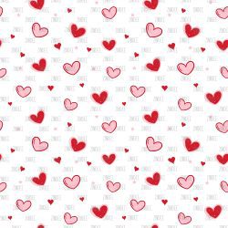 Valentine Simple Hearts seamless (vinyl)