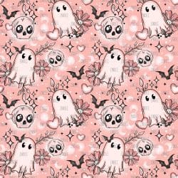 Valentines Day Ghost seamless (vinyl)