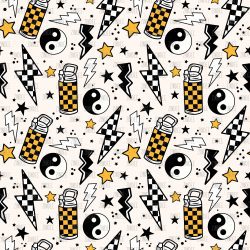 Yellow Checker Tumbler seamless (vinyl)