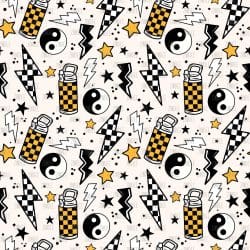 Yellow Checker Tumbler seamless (vinyl)