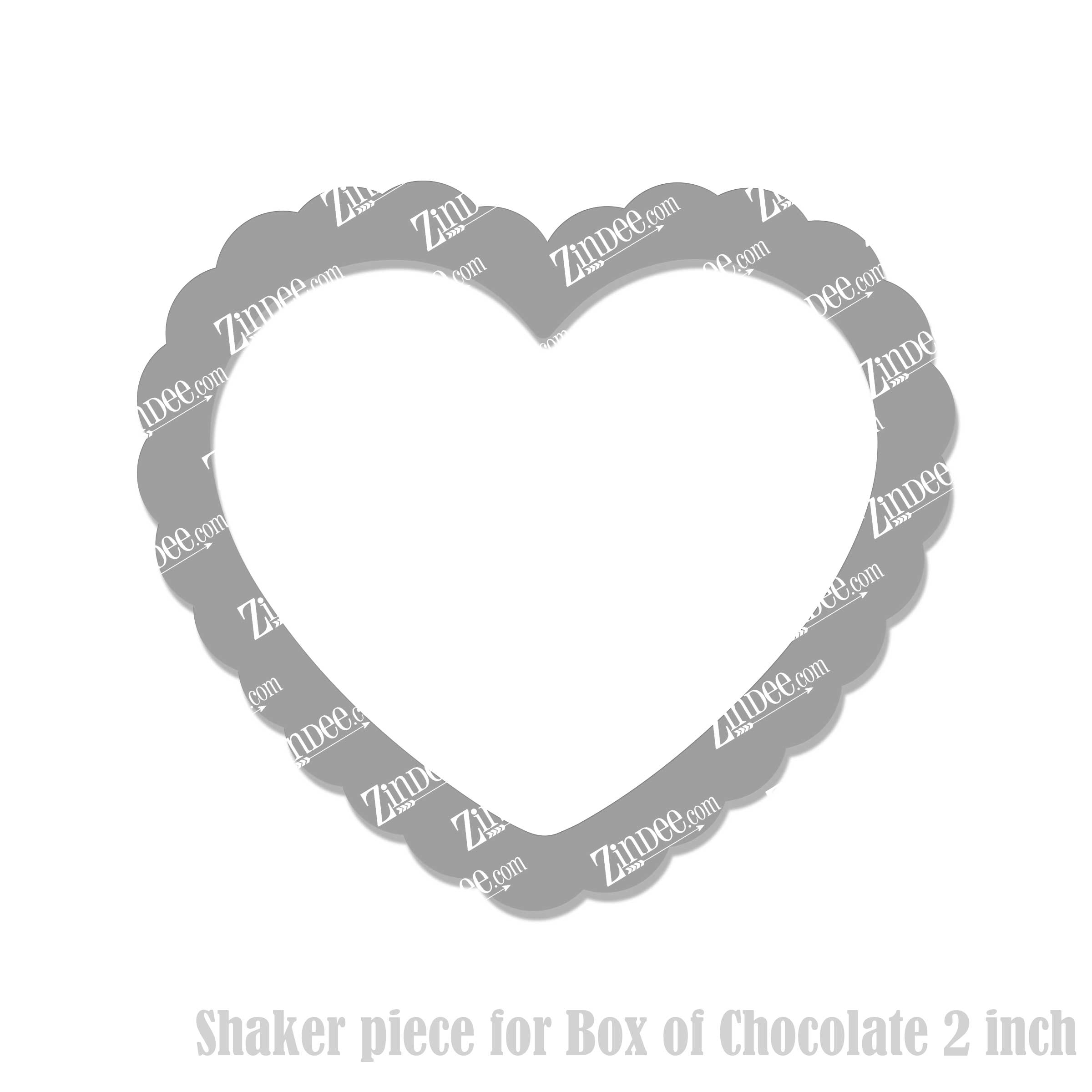 Box Of Chocolates Shaker Piece (2 inch)
