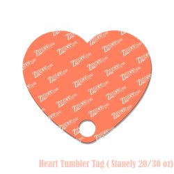 Heart Tumbler Tag (Stanley 20/30 oz) (lightweight acrylic)