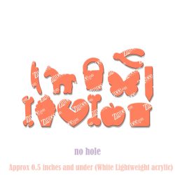 Operation/Surgery Pieces (shaker filler) NO HOLE (12 Pack)