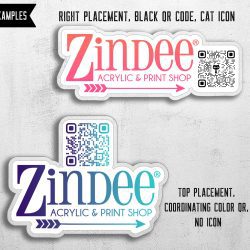 Alternative view of Laminated Stickers- QR Code