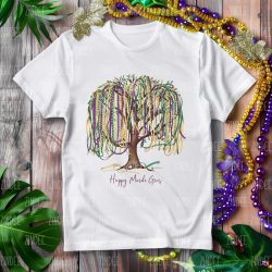 Bead Mardi Gras Tree DTF Transfer