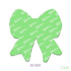 Diamond Mardi Gras Bow Acrylic Blank- Sticker- UV DTF (2 inch) NO HOLE