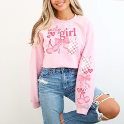 Girly Girl DTF Transfer (w/optional sleeve design)