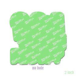 Alternative view of Go with the Flow Acrylic Blank- Sticker- UV DTF (2 inch) NO HOLE