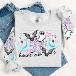 Haunt Me DTF Transfer (w/optional sleeve design)