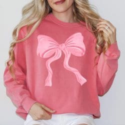 Pink Bow DTF Transfer