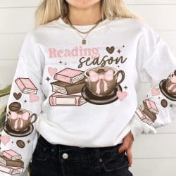 Reading Season DTF Transfer (w/optional sleeve design)