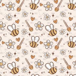 Simple Bees seamless (vinyl)