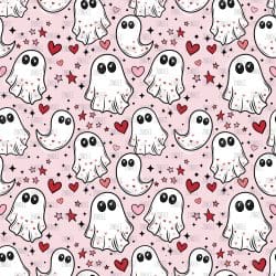 Valentines Love Ghost seamless (Sublimation Sheet)