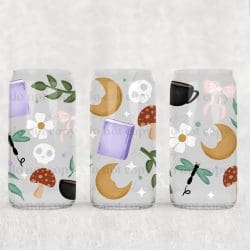 Cottagecore Tea Time UV DTF Can Wrap