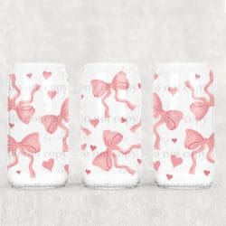 Heart Coquette UV DTF Can Wrap