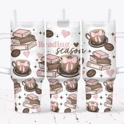 Reading Season UV DTF Tumbler Wrap 40oz