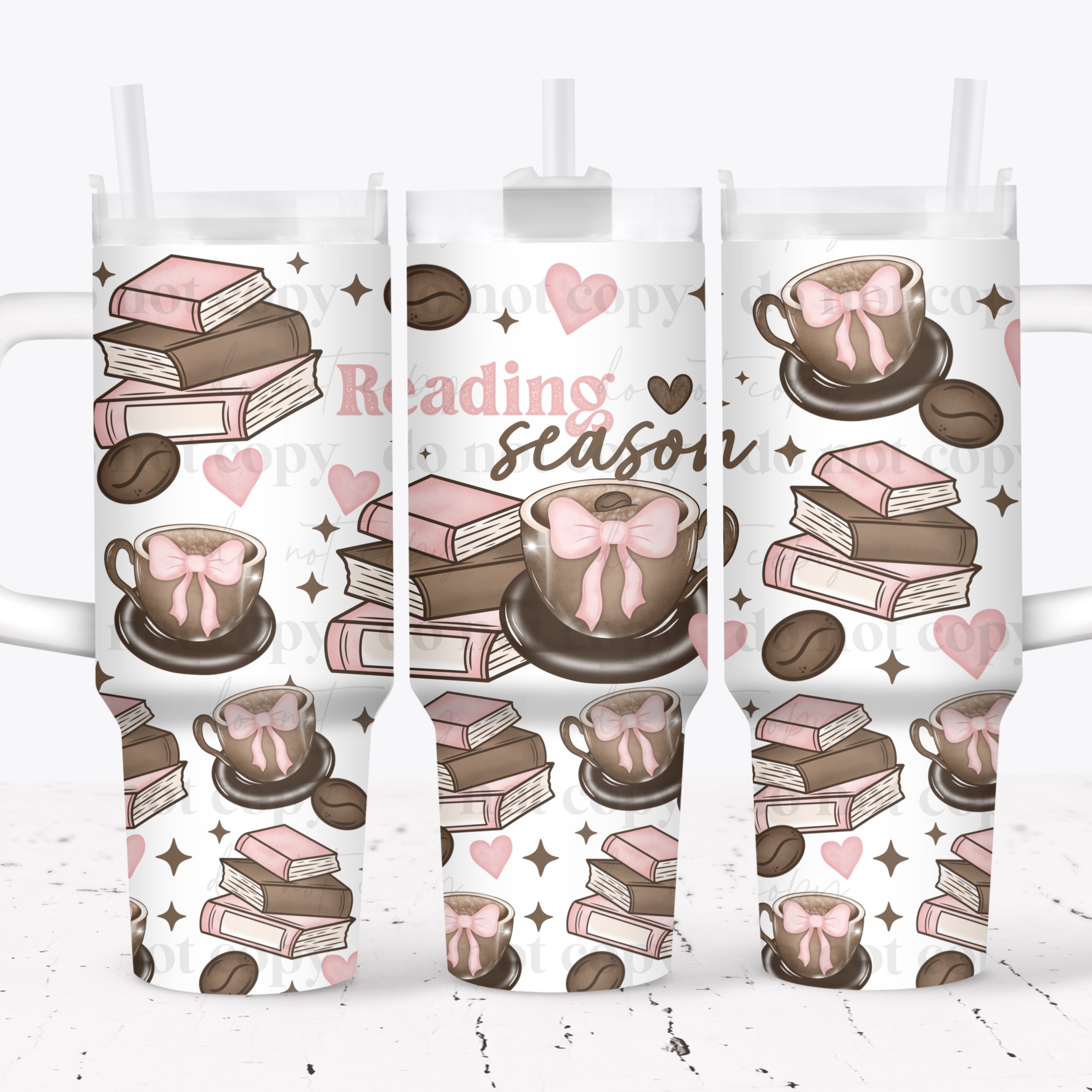 Reading Season UV DTF Tumbler Wrap 40oz