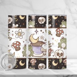 Spring Cottagecore Frog Tea (Sublimation Wrap) 20 oz Skinny