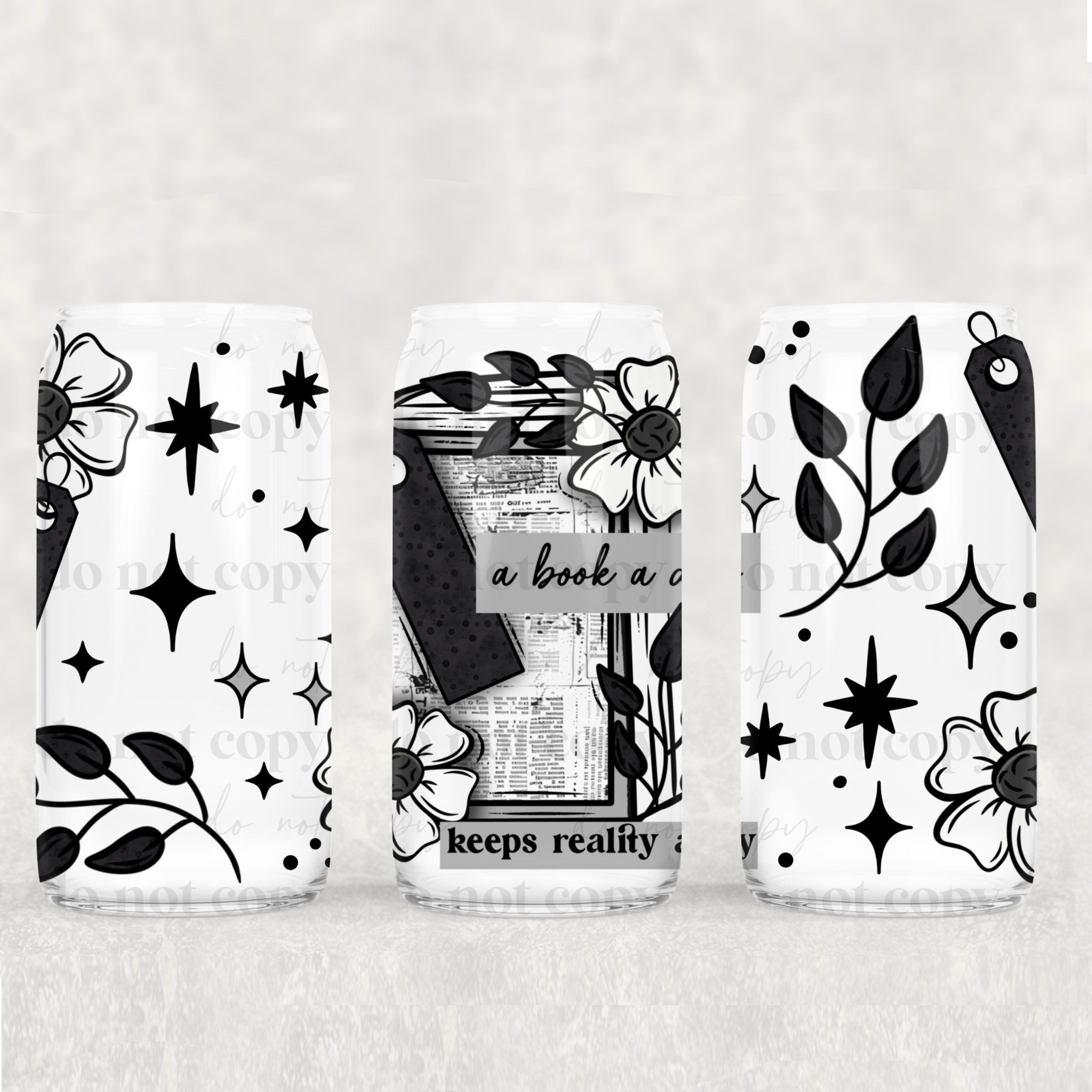 A Book A Day UV DTF Can Wrap
