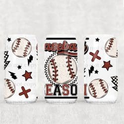 Baseball Season UV DTF Can Wrap