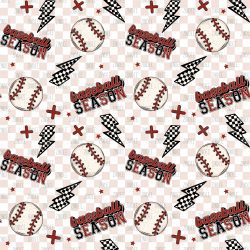 Baseball Season seamless (vinyl)