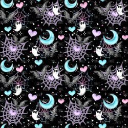 Bats Web Ghosties seamless (vinyl)