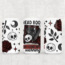 Books With A Warning UV DTF Can Wrap
