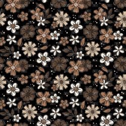 Brown Florals seamless (vinyl)