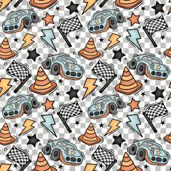 Cars And Cones seamless (vinyl)