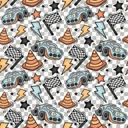 Cars And Cones seamless (vinyl)