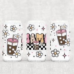 Checker Mama UV DTF Can Wrap