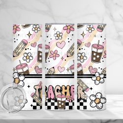 Checker Teacher (Sublimation Wrap) 20 oz Skinny